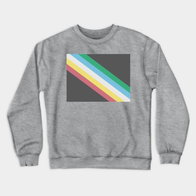 Disability Pride Flag - Image Only Crewneck Sweatshirt by dikleyt